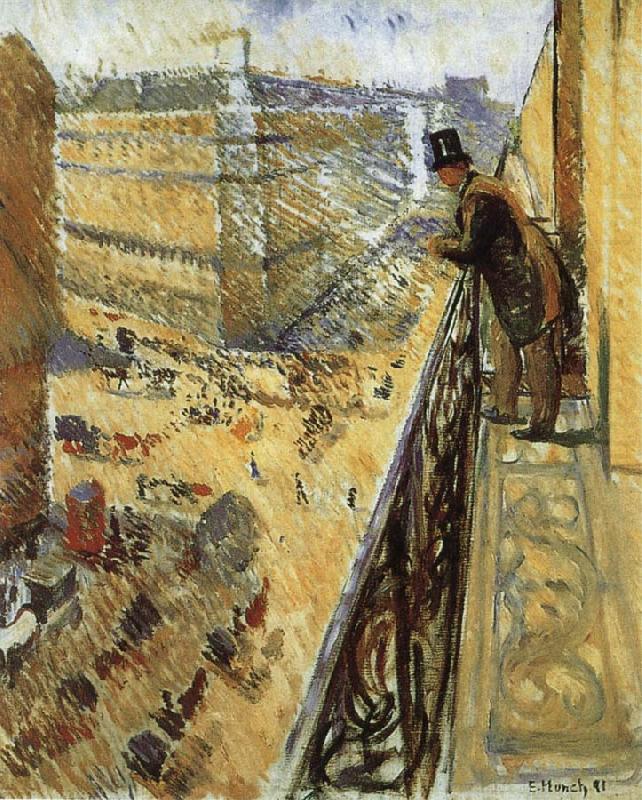 Streetscape, Edvard Munch